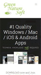 Mobile Screenshot of greennaturesoft.com