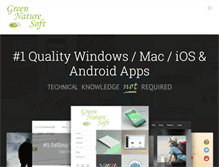 Tablet Screenshot of greennaturesoft.com